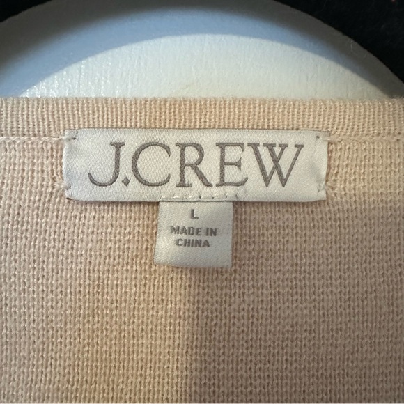 J. Crew Giselle Cardigan Blazer Jacket Merino Cotton Womens Large Cream - Picture 6 of 12